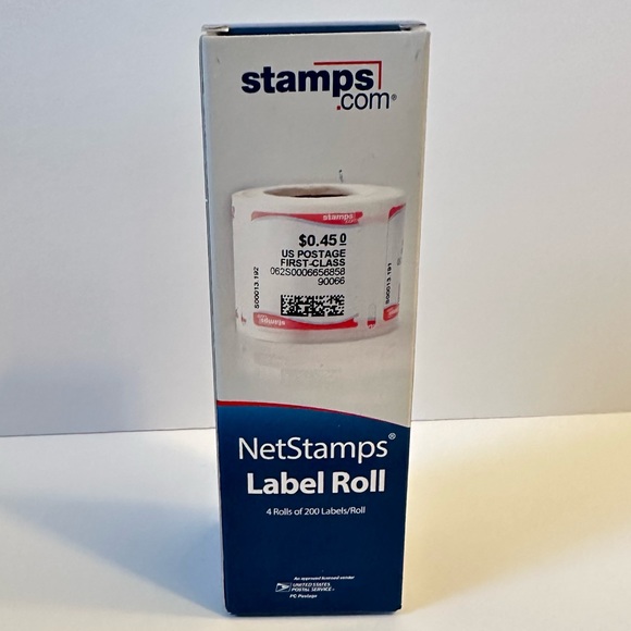 None Office Netstamps Endicia 4 Roll Box Of Label Rolls